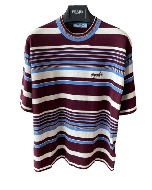 女款宽松条纹短袖针织衫la020 商品图0