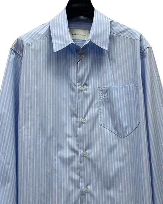 男款logo刺绣长袖衬衫la 商品图2