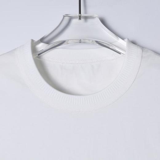 SDSA男装2026新款高贵轻奢美式简约胸前刺绣字母圆领短袖T恤百搭 商品图1