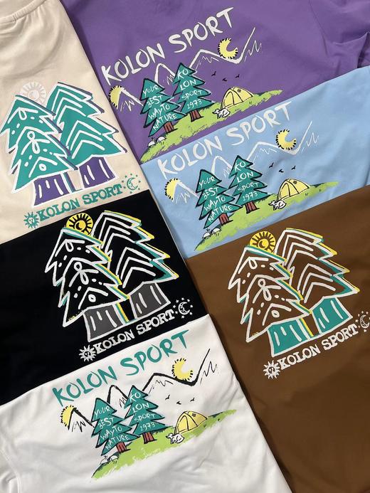 F032982日常通勤简约圆领治愈系刺绣宽松落肩短袖T恤 商品图5