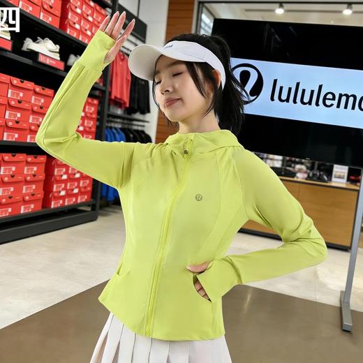 F032948夏季新品女款时尚透气网纱修身连帽防晒衣 商品图3