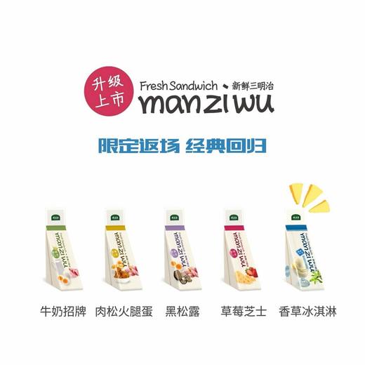🔥🔥包邮立省10💰再多送2枚牛奶招牌🥪滋屋日式手工三明治🥪纯手工制作，多种夹心营养美味 商品图1