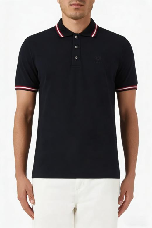 26 BA11Y 丝光拉架棉 拼色翻领短袖POLO衫 TX619 商品图0