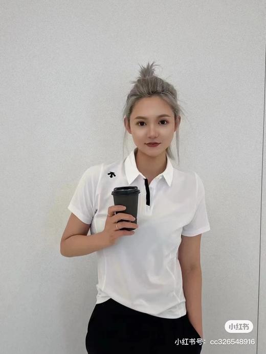 F032904日常通勤女款吸湿排汗舒适透气短袖翻领POLO衫 商品图5