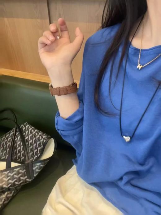 F032958莱赛尔天丝亚麻卷边长袖T恤针织防晒罩衫 商品图6