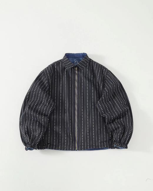 F032965水洗牛仔布心形LOGO标签双面穿工装夹克男女同款 商品图3