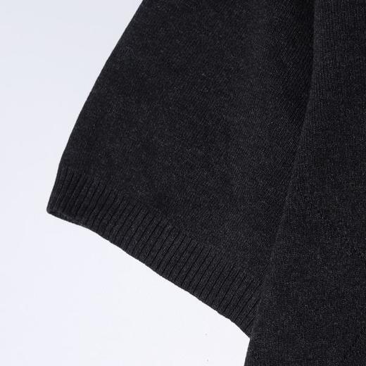 SDSA男装2026新款高贵轻奢老钱风简约纯色半拉链翻领短袖T恤百搭 商品图3