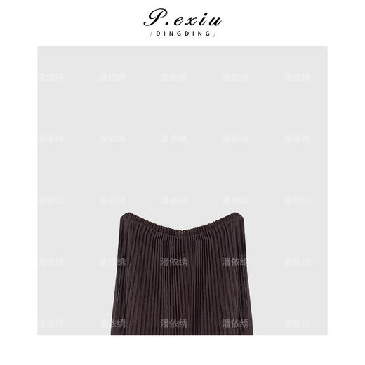 04-1潘依绣丁丁宠粉法式无袖风琴长褶连衣裙Q90381 商品图2