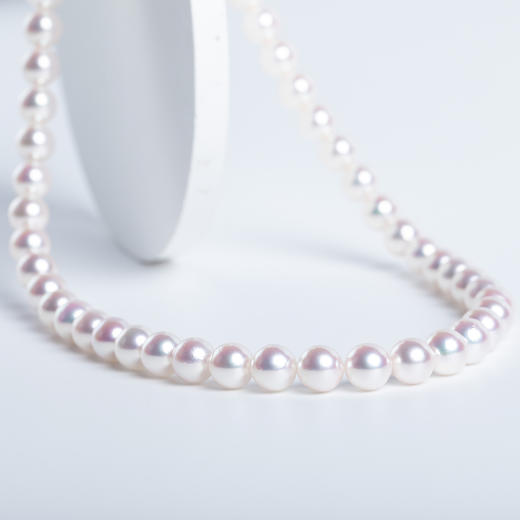 ⁶【akoya珍珠】S925银扣头项链，7.5-8MM，编号XL543，带真科研ROSE P证书，48小时鉴赏期——SS06-CR-YMZZ【HOT】 商品图3