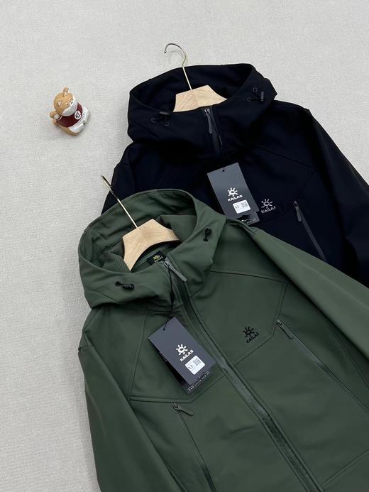 F032921春季新品户外情侣款连帽加绒软壳冲锋衣外套 商品图2