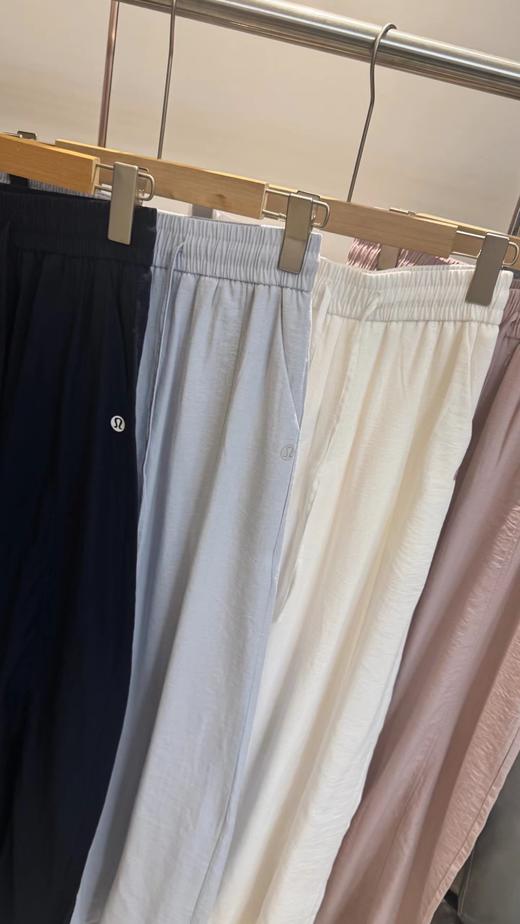 F032910春夏季新款韩系温柔感简约亚麻混纺锦棉弯刀裤阔腿裤 商品图1