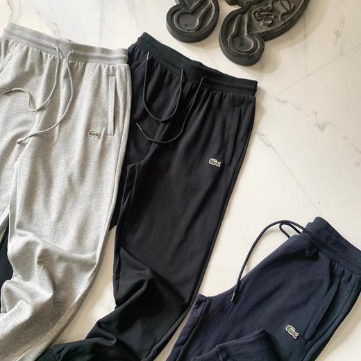 F032915春季新款抽绳设计小LOGO刺绣卫裤基础收口针织长裤 商品图1