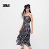 森马连衣裙女夏格纹褶皱2026新款复古设计感小众小性感辣妹吊带裙 商品缩略图1