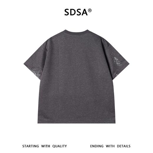 SDSA男装2026新款高贵轻奢潮牌雪花点斑驳破坏风短袖T恤百搭时尚 商品图4