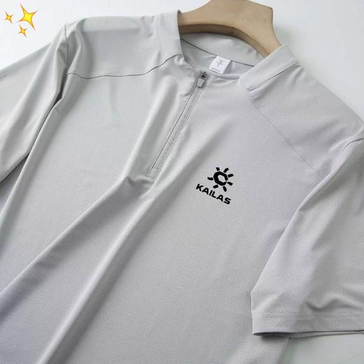 F032974新款跑步健身速干训练四色半高领T恤短袖 商品图5