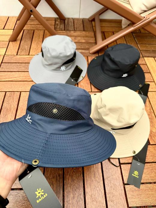 F032937夏季透气网户外男女防晒遮阳帽垂钓骑行登山帽大檐渔夫帽 商品图3