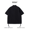 SDSA男装2026新款高贵轻奢提花条纹肌理侧摆抽绳短袖衬衫百搭时尚 商品缩略图4