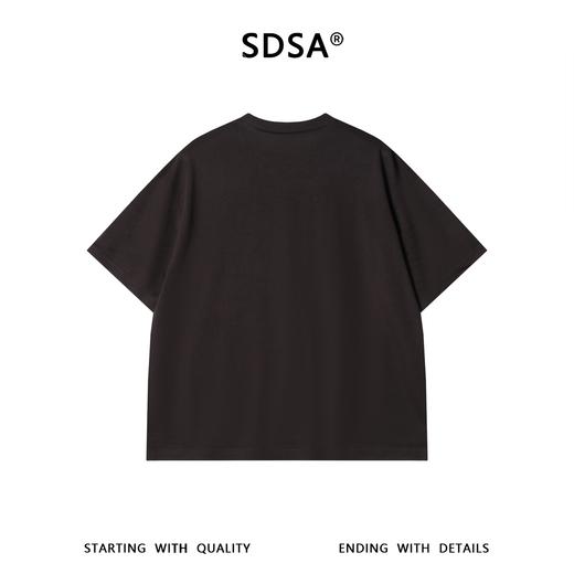 SDSA男装2026新款轻奢美式高级感印花字母圆领短袖T恤百搭宽松潮 商品图4
