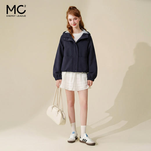 女装撞色连帽横插袋外套-25007J5232017 商品图2