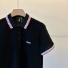 F032920通勤休闲透气珠地棉挺括有型提花拼接polo衫 商品缩略图14
