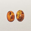 琥珀蛋形戒面（一对） 商品缩略图0