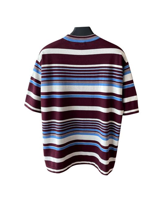 女款宽松条纹短袖针织衫la020 商品图1