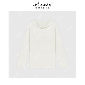 03-5潘依绣丁丁宠粉英伦风小围巾领长袖上衣Q48742