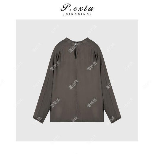 03-5潘依绣丁丁宠粉高级感极简净版蝙蝠袖上衣Q3351 商品图1