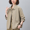 丁摩 春秋外套女新款时尚显瘦短款休闲减龄翻领上衣6ZF-1669 商品缩略图3