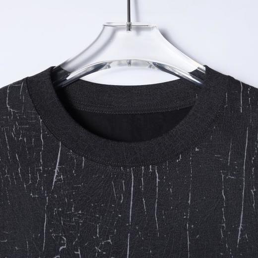 SDSA男装2026新款高贵轻奢美式高街裂纹刷漆肌理做旧短袖T恤百搭 商品图1