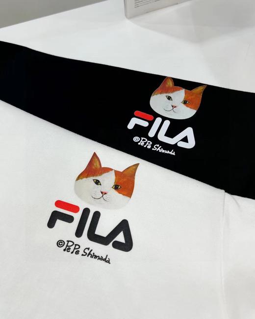 F032931联名款小猫印花休闲宽松情侣款短袖T恤 商品图13