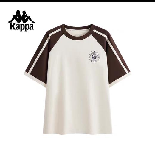 MJ/Kappa卡帕背靠背夏季2026新款运动短袖t恤男纯棉透气半袖休闲上衣  咖 商品图0