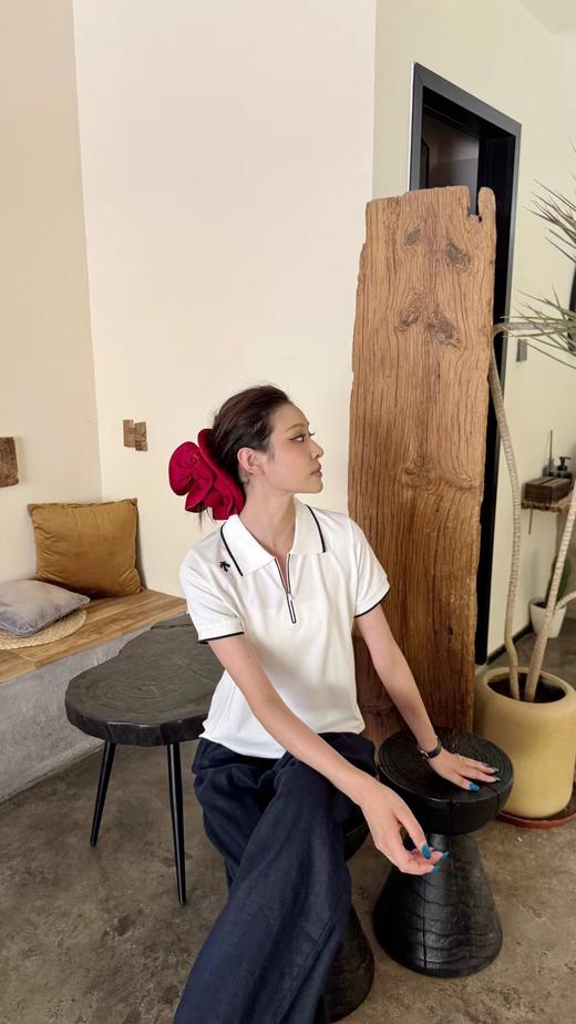 F032912春夏新品TRAINING系列压胶工艺女士短袖防晒POLO衫 商品图9