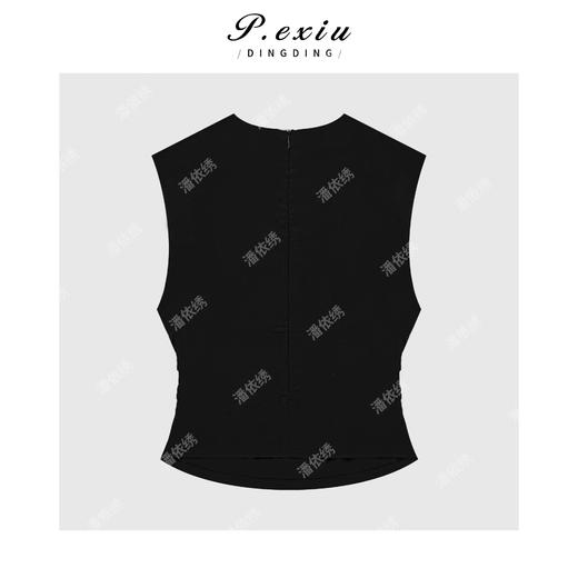 03-5潘依绣丁丁宠粉极简主义收腰显瘦无袖背心Q5841 商品图1