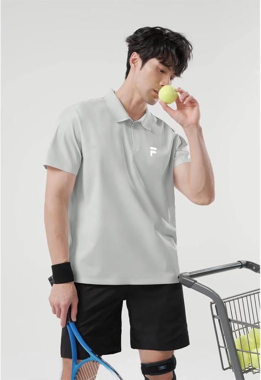 F032934男式冰丝无痕速干POLO衫凉感防晒翻领短袖T恤 商品图5