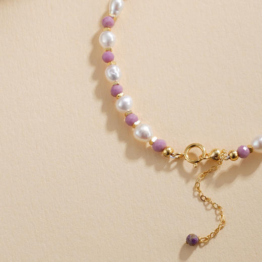 子佩集【紫韵流年】银S925珍珠惜王妃手链【SGB0550002】镀金2602 商品图3