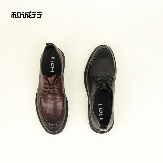 和诚行2026春季新款时尚舒适百搭系带男式商务鞋0930273 商品图3