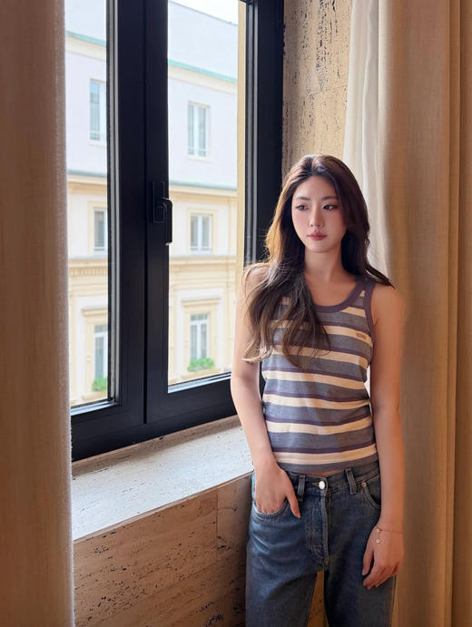 普拉达  26Ss新款条纹背心（MM） 商品图8