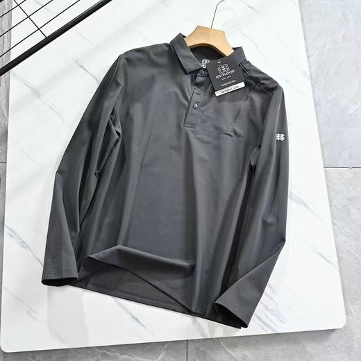 F032972简约休闲春季户外运动速干半拉链弹力透气长袖T恤 商品图8