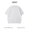 SDSA男装2026新款高贵轻奢老钱风纯色竖纹半纽扣设计短袖T恤百搭 商品缩略图4
