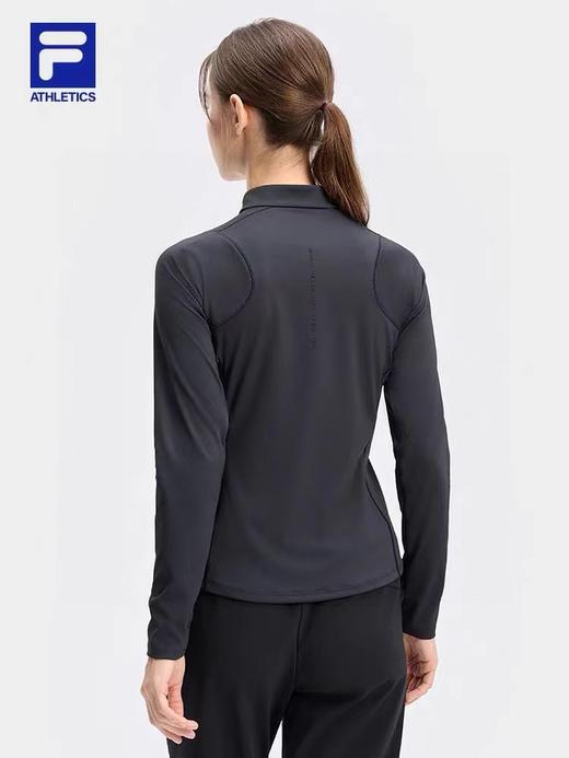 F032939青春减龄收腰拼接剪裁柔软舒适亲肤立领长袖打底衣 商品图4