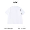 SDSA男装2026新款高贵轻奢潮牌毛边侧缝线金属小圆环短袖T恤百搭 商品缩略图4