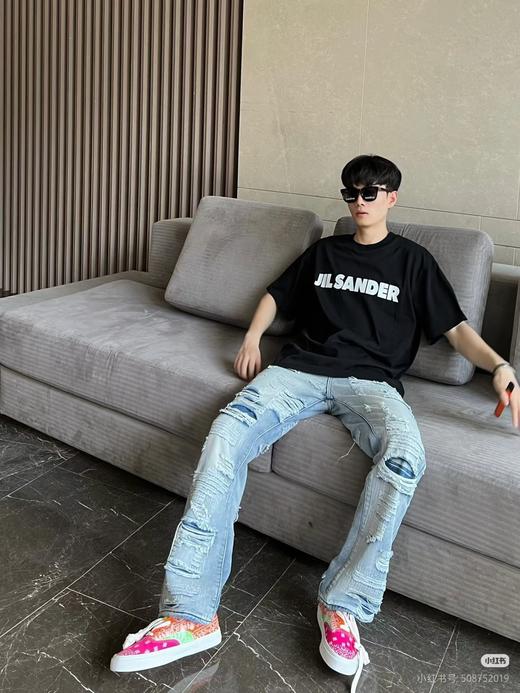 JS 吉尔桑达26款新款字母圆领短袖T恤 Z-15905 商品图1