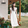 森马连衣裙女夏季肌理蝴蝶结2026新款简约风法式气质优雅初恋裙子 商品缩略图1