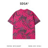 SDSA男装2026新款高贵轻奢美式水波纹字母圆领短袖T恤百搭上衣 商品缩略图1