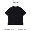 SDSA男装2026新款高贵轻奢潮牌简约纯色拼接圆领短袖T恤休闲百搭 商品缩略图0