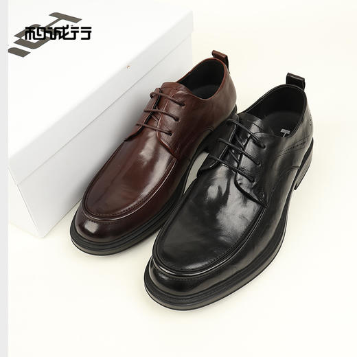 和诚行2026春季新款时尚舒适英伦真皮高级男式商务休闲鞋0930271 商品图3