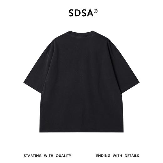 SDSA男装2026新款高贵轻奢时尚复古印花字母圆领短袖T恤百搭高街 商品图4