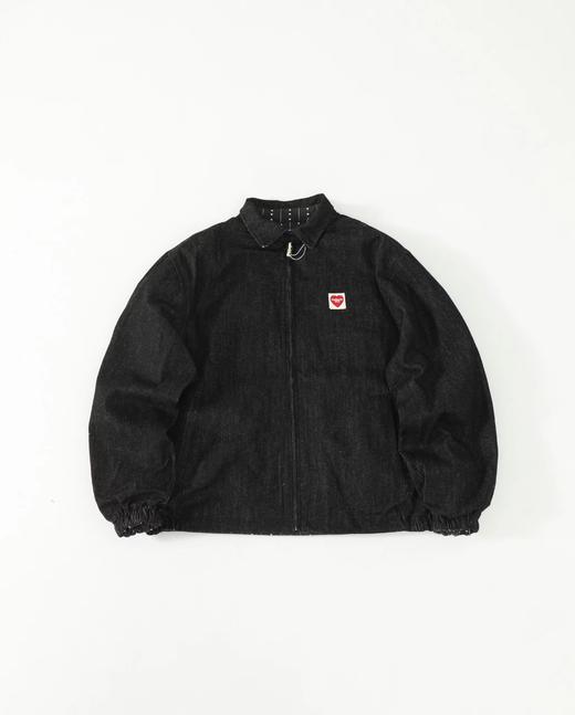 F032965水洗牛仔布心形LOGO标签双面穿工装夹克男女同款 商品图1