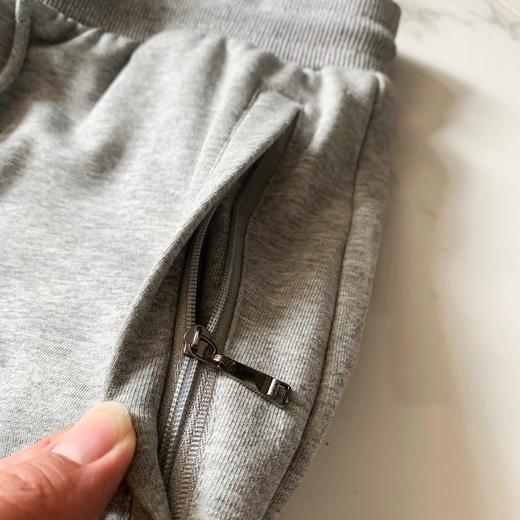 F032915春季新款抽绳设计小LOGO刺绣卫裤基础收口针织长裤 商品图14